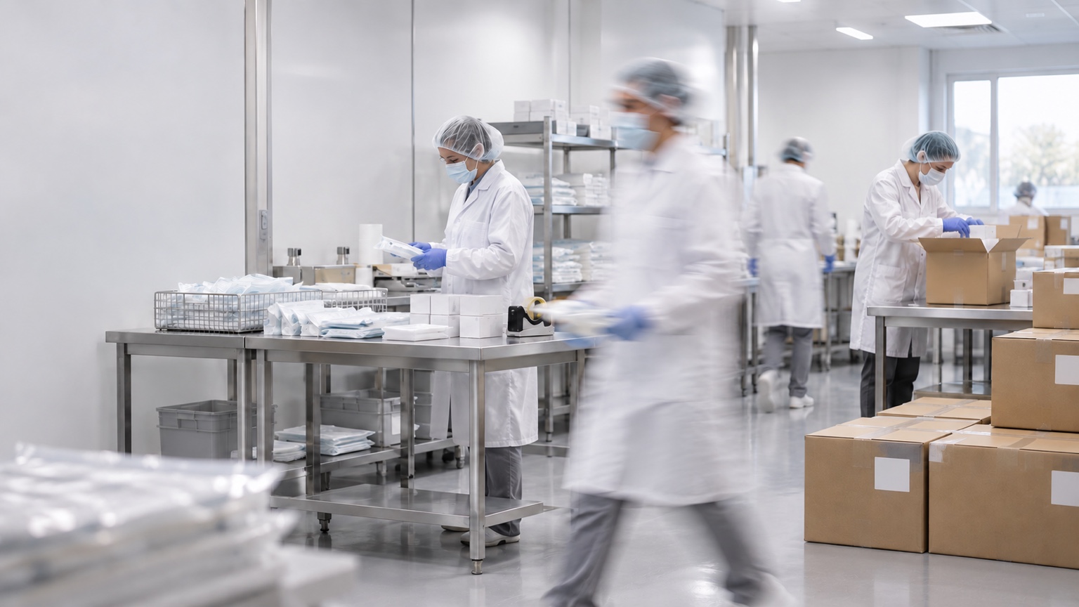 Preparing and assembling an order of medical supplies